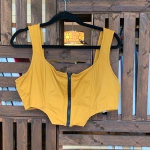 Yellow Corset Top